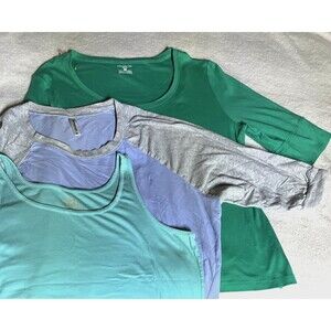 Lot of 3 Women’s Casual TShirts Size XL Tank Top Short Sleeve Crew Neck